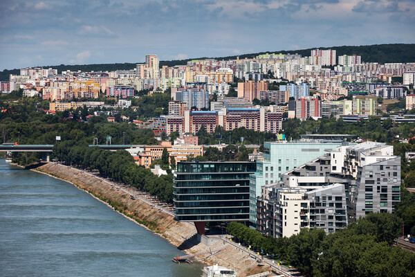 City of Bratislava in Slovakia Picture Board by Artur Bogacki