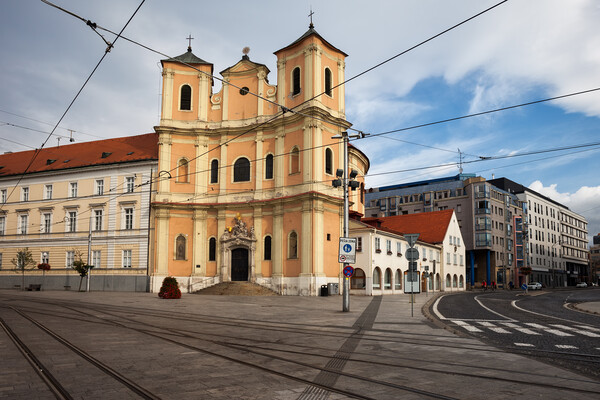 Trinity Church in Bratislava Picture Board by Artur Bogacki