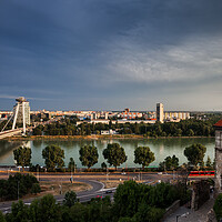 Buy canvas prints of Bratislava Capital City Skyline in Slovakia by Artur Bogacki