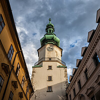 Buy canvas prints of Michael Tower in Old Town of Bratislava by Artur Bogacki