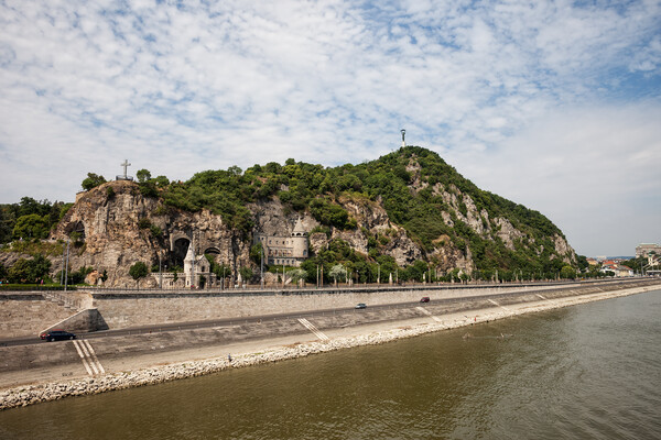 Gellert Hill at Danube River in Budapest  Picture Board by Artur Bogacki