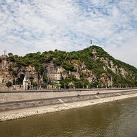 Buy canvas prints of Gellert Hill at Danube River in Budapest  by Artur Bogacki