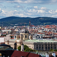 Buy canvas prints of Vienna City Cityscape With Natural History Museum by Artur Bogacki