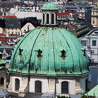 Buy canvas prints of Dome of St. Peter Church in Vienna by Artur Bogacki