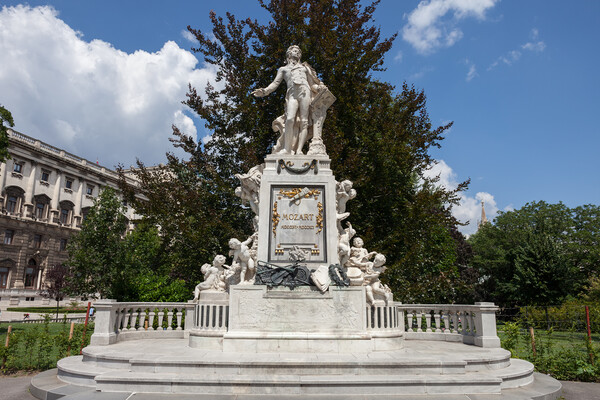 Mozart Monument in Vienna Picture Board by Artur Bogacki