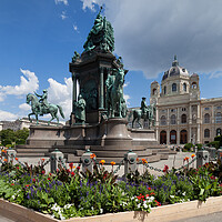 Buy canvas prints of Empress Maria Theresa Monument in Vienna by Artur Bogacki