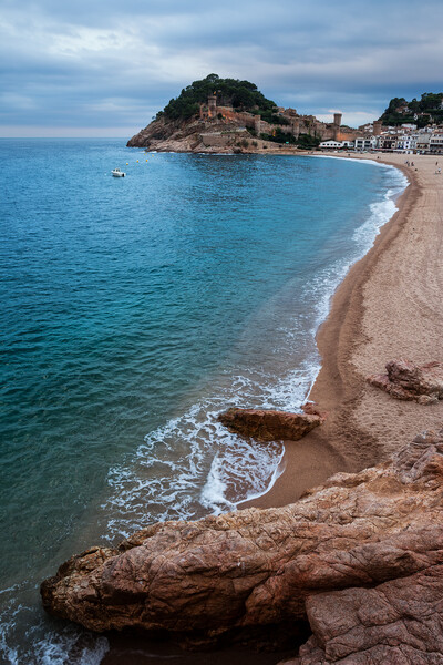 Mediterranean Sea Bay in Tossa de Mar Picture Board by Artur Bogacki