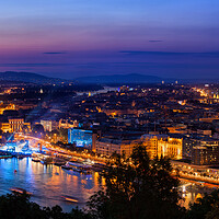 Buy canvas prints of Budapest City At Twilight by Artur Bogacki