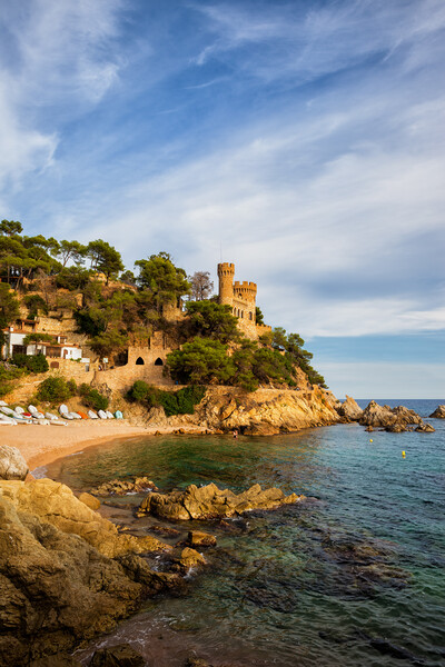 Scenic Coast of Lloret de Mar in Spain Picture Board by Artur Bogacki