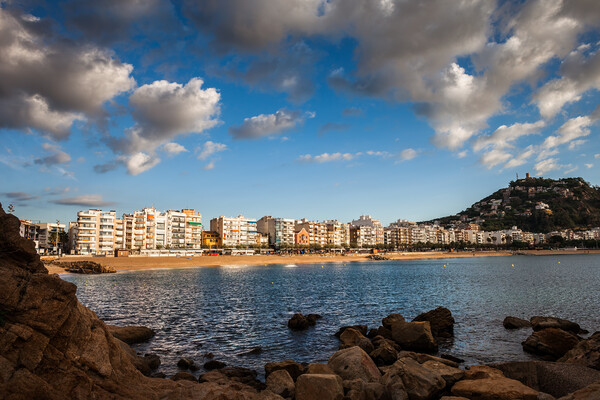 Blanes Town Seaside Resort On Costa Brava In Spain Picture Board by Artur Bogacki