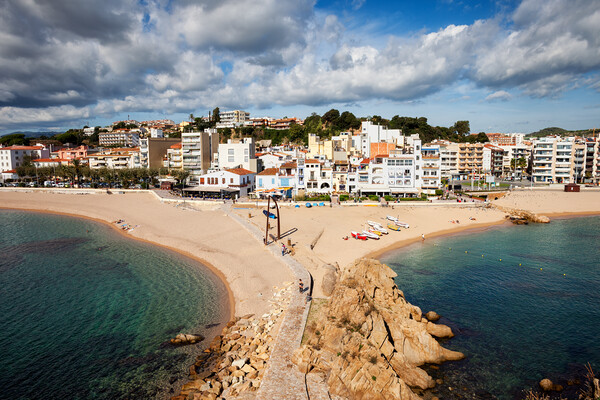 Blanes Town on Costa Brava in Spain Picture Board by Artur Bogacki