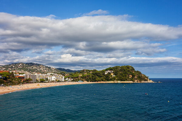 Town of Lloret de Mar on Costa Brava in Spain Picture Board by Artur Bogacki