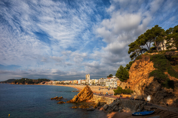 Lloret de Mar at Sunrise on Costa Brava in Spain Picture Board by Artur Bogacki