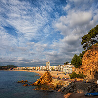 Buy canvas prints of Lloret de Mar at Sunrise on Costa Brava in Spain by Artur Bogacki