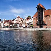 Buy canvas prints of Old Town of Gdansk River View by Artur Bogacki