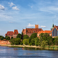 Buy canvas prints of The Malbork Castle and Town in Poland by Artur Bogacki