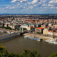Buy canvas prints of City Of Budapest From Above by Artur Bogacki