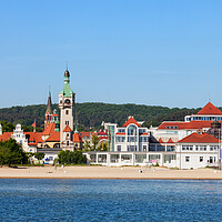 Buy canvas prints of Sopot Town Sea And Beach In Poland by Artur Bogacki
