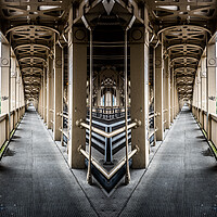 Buy canvas prints of High Level Bridge crossing – photo manipulation by David Graham