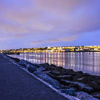 Buy canvas prints of The Tyne River at Night by David Graham