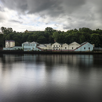 Buy canvas prints of  Ruins of Ovoline Lubricants, Tyne River by David Graham