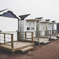 Buy canvas prints of Beach huts - St Annes Beach Blackpool by David Graham