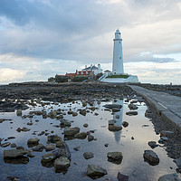 Buy canvas prints of St Marys Lighthouse - Whitley Bay by David Graham