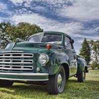 Buy canvas prints of  Rock and Roll Studebaker Truck by Sarah Ball