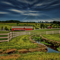Buy canvas prints of  Beautiful Pennsylvania Farm by Sarah Ball