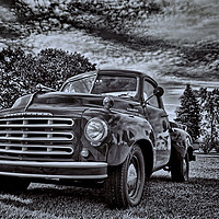 Buy canvas prints of Vintage Studebaker Truck by Sarah Ball