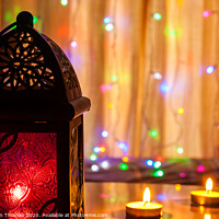 Buy canvas prints of Ramadan lantern and lights by Robinson Thomas