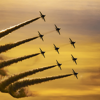 Buy canvas prints of Red Arrows by Jason Tait
