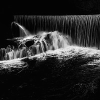 Buy canvas prints of Lochwinnoch, River Calder Waterfall by Jason Tait