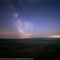 Buy canvas prints of The Milky Way as seen over Exmoor National Park by Daryl Peter Hutchinson