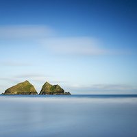 Buy canvas prints of Sunrise - Holywell Bay by Daryl Peter Hutchinson