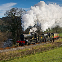 Buy canvas prints of Two Manor Class steam locomotives Llangollen  by Daryl Peter Hutchinson