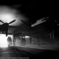 Buy canvas prints of A safe return. The aircrew of a Lancaster bomber by Daryl Peter Hutchinson