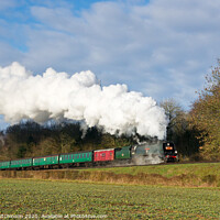 Buy canvas prints of A Sunday diversion. West country class steam locom by Daryl Peter Hutchinson