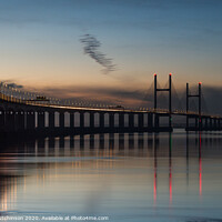 Buy canvas prints of Gateway to Wales, the Second Severn Crossing - Pri by Daryl Peter Hutchinson