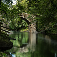 Buy canvas prints of Holne Bridge by Daryl Peter Hutchinson