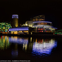 Buy canvas prints of The Lowry Theatre by Daryl Peter Hutchinson