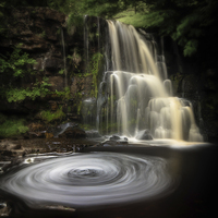 Buy canvas prints of  East Gill Falls by Neil Cameron