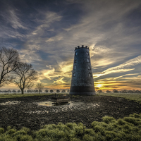 Buy canvas prints of  The Black Mill by Neil Cameron