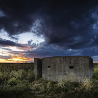 Buy canvas prints of  Atwick Pillbox by Neil Cameron
