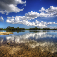 Buy canvas prints of  The Mere in Summer by Neil Cameron