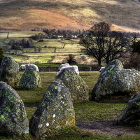 Buy canvas prints of  Cumbrian Stone circle by David Portwain