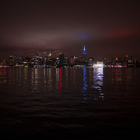 Buy canvas prints of  Manhattan Skyline by jessica lee