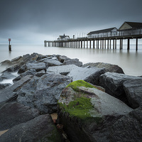 Buy canvas prints of  Southwold Rockery and Pier by Neil Almnond