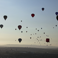 Buy canvas prints of  Bristol Sky Full of Balloons by Graham Bloomfield