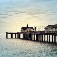 Buy canvas prints of The Pier by Ally Coxon